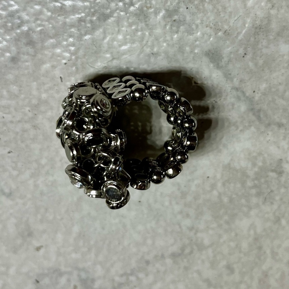 Cluster Crystal Stretch Ring - Picture 3 of 4